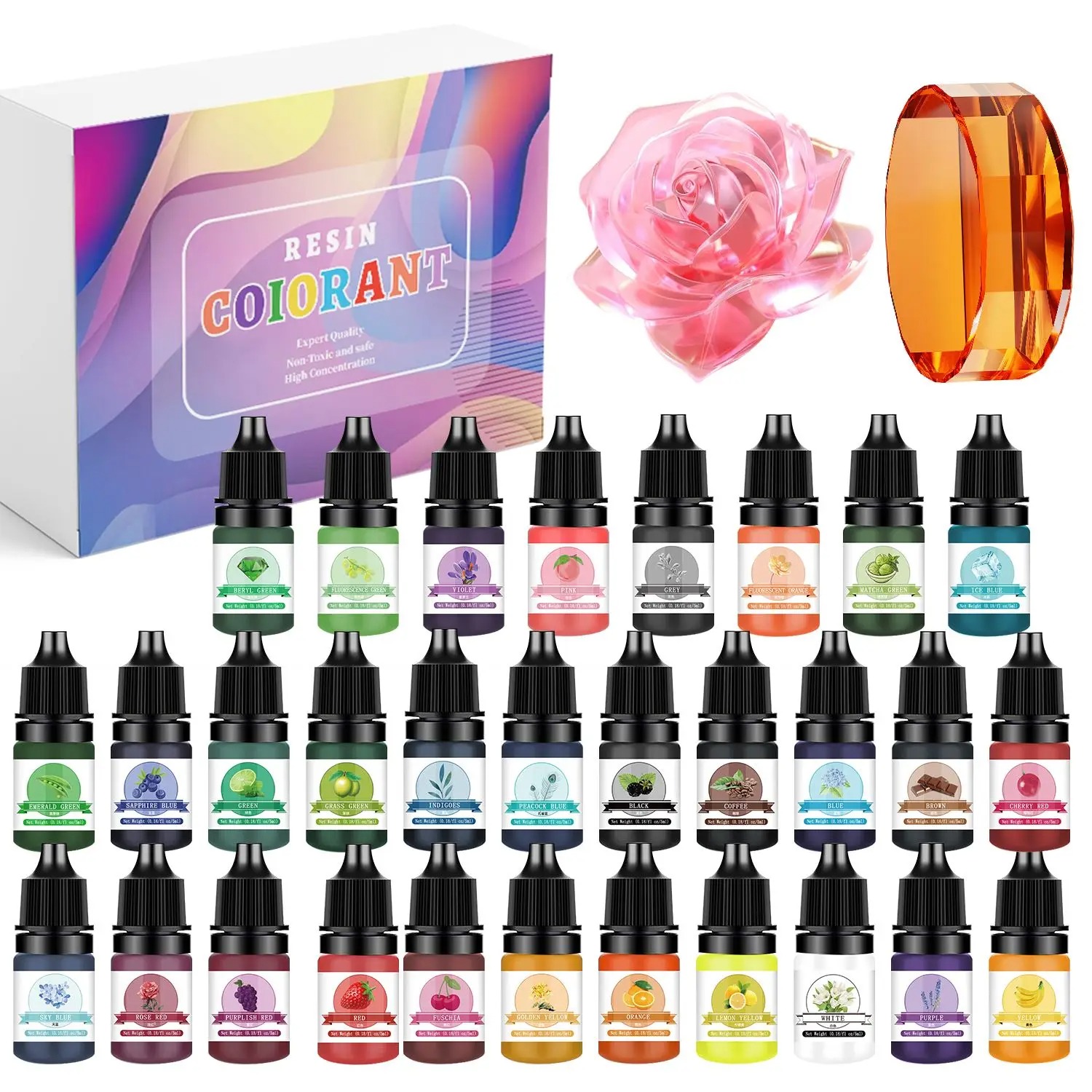 Epoxy Uv Resin Kit - Kits de pigmentos de resina epoxi,