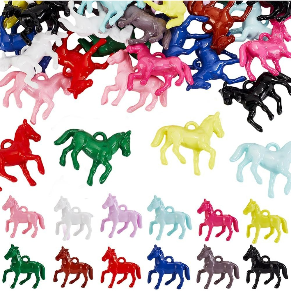 Crafting Resin - 48 Uds. Colgantes acrílicos opacos, 12