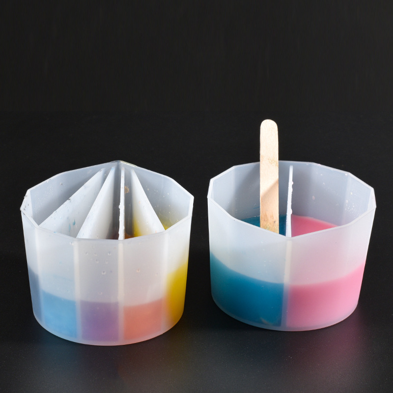 Mixing Cup Silicone - Vasos divididos para verter pintura, paquete