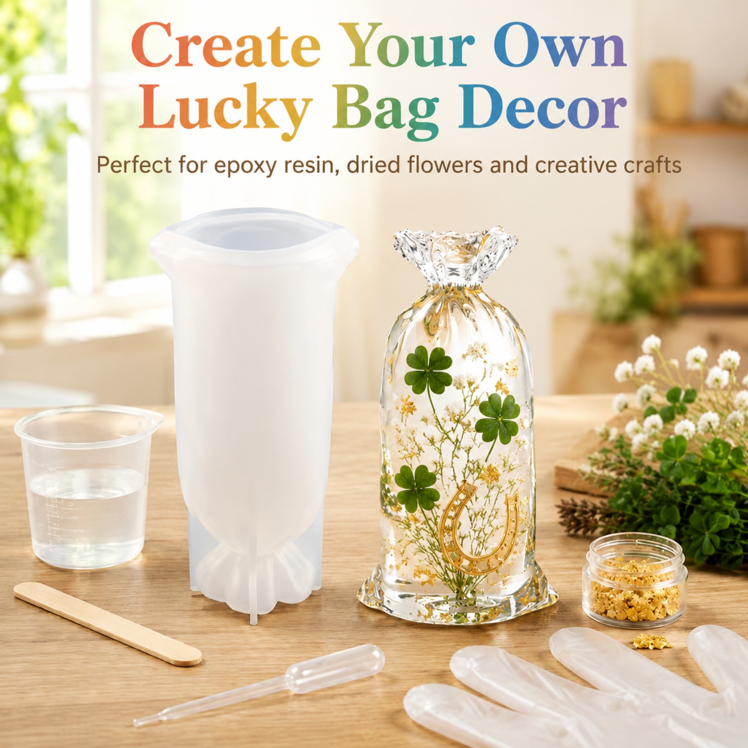 Flower Preservation Resin - Moldes de silicona de resina Lucky