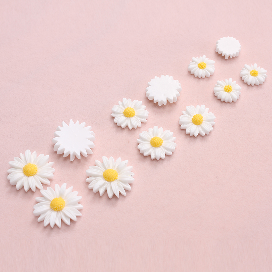 Flower Preservation Resin - 50 unids/lote de cuentas de cabujón