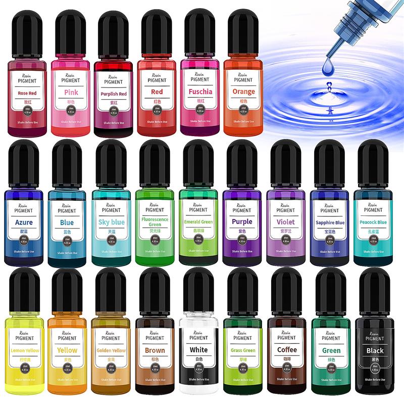Resin Pigment Set - Tinta de Arte de 24 colores,
