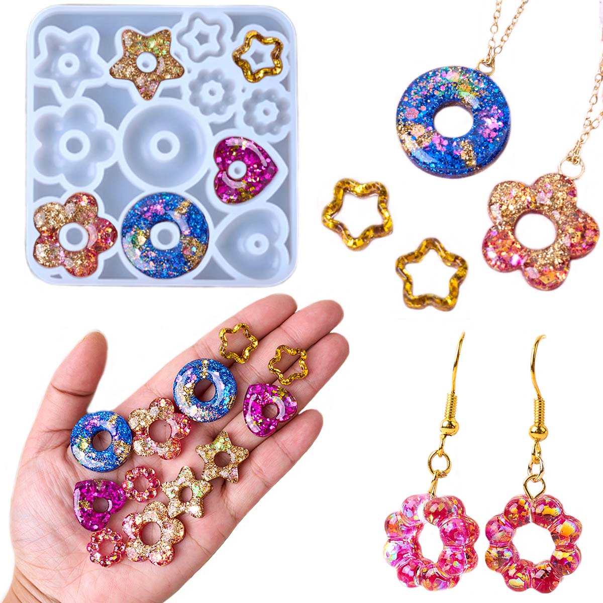 Molde de silicona para joyería - Resin Craft Ideas reseña y precio