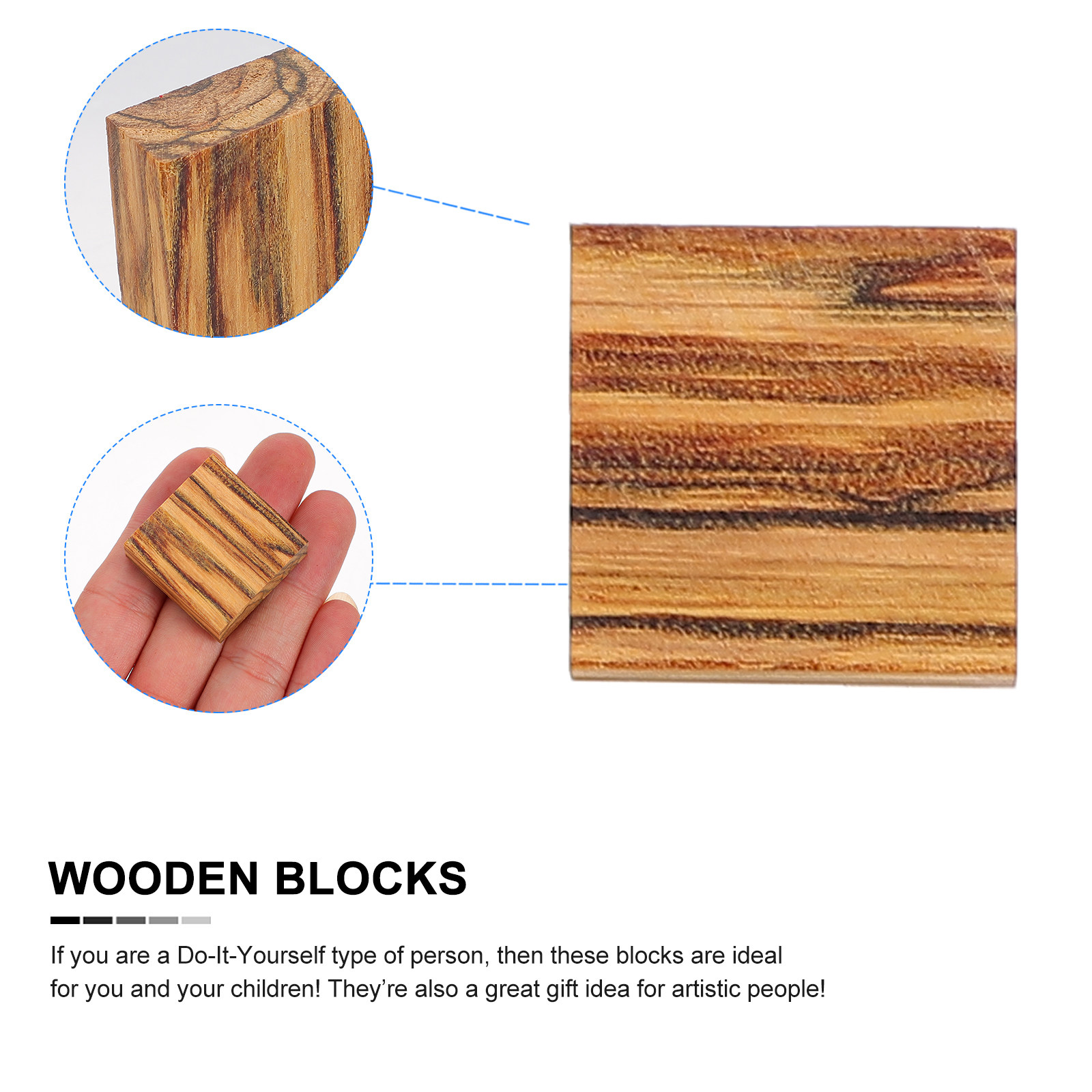 24 Piezas de Bloques de Madera - Wood Ring Blank reseña y precio