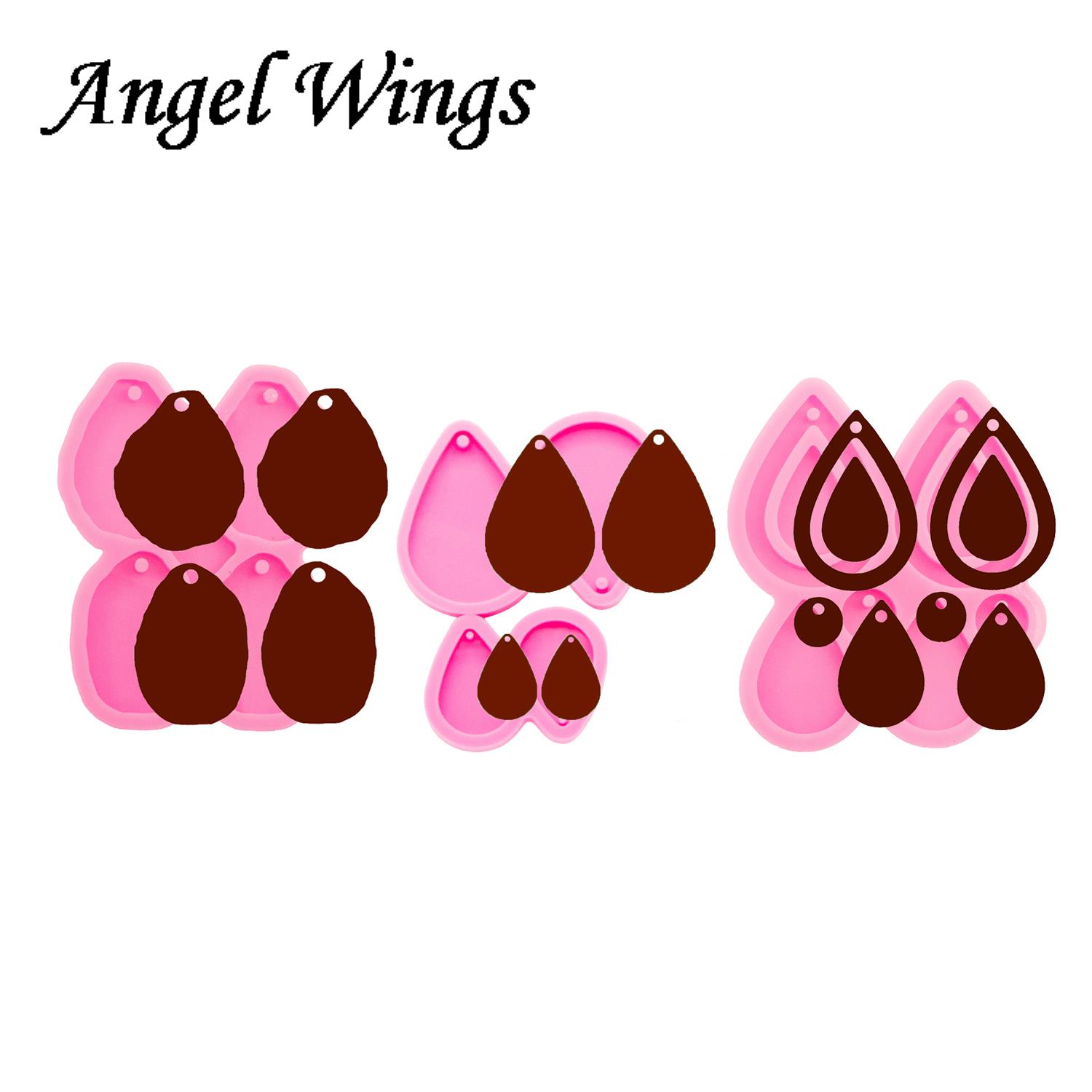 Pendientes de aro de gota de l - Geode Mold Silicone reseña y precio
