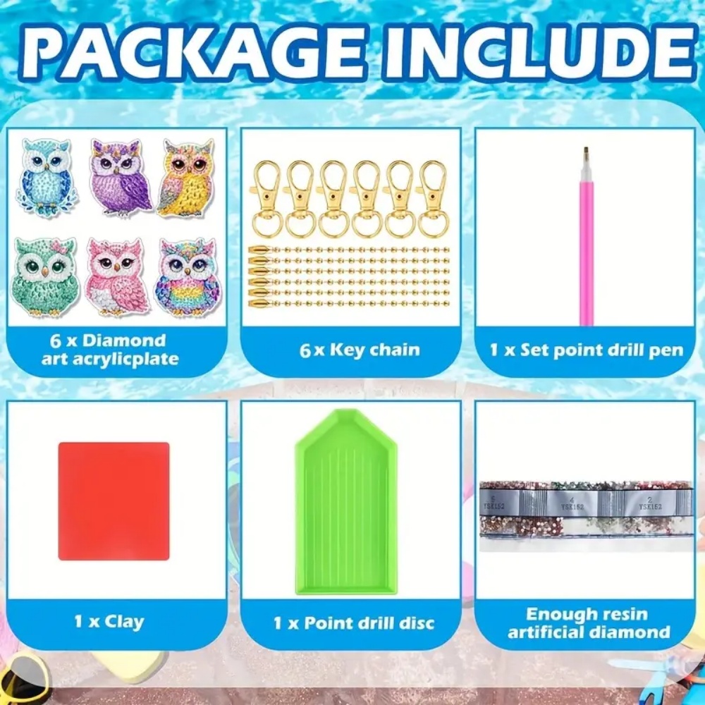 6 unid/set DIY llavero de diam - Resin Craft Ideas reseña y precio